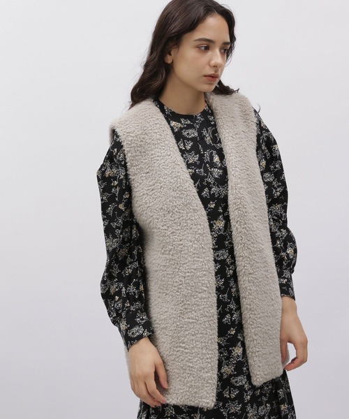 LAKOLE（ラコレ）の「ボアベスト / 977349（ベスト・レディース・ブラック/サンドグレー・SMALL/MEDIUM）」の8枚目の写真