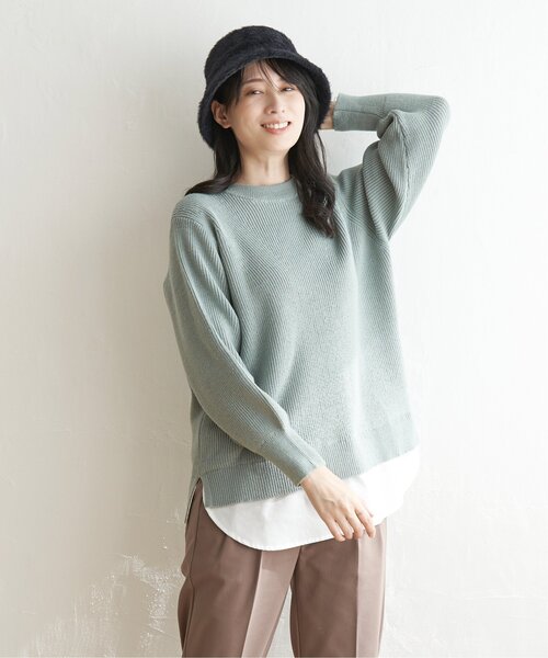 ikka(イッカ)の「シャギーハット(ハット・レディース・ベージュ/ブラック・FREE)」の7枚目の写真