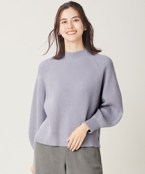 ANY SIS(エニィスィス)の「【大人百花掲載 ヨンアさん着用】冬のシャルマン ラグランスリーブ ニット(ニット/セーター・レディース・アイボリー系/ライトグリーン系/ピンク系/ダルブルー系/ブラック系/ライラック系・2)」の5枚目の写真