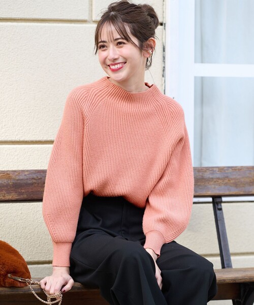 ANY SIS(エニィスィス)の「【大人百花掲載 ヨンアさん着用】冬のシャルマン ラグランスリーブ ニット(ニット/セーター・レディース・アイボリー系/ライトグリーン系/ピンク系/ダルブルー系/ブラック系/ライラック系・2)」の6枚目の写真