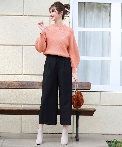 ANY SIS(エニィスィス)の「【大人百花掲載 ヨンアさん着用】冬のシャルマン ラグランスリーブ ニット(ニット/セーター・レディース・アイボリー系/ライトグリーン系/ピンク系/ダルブルー系/ブラック系/ライラック系・2)」の8枚目の写真