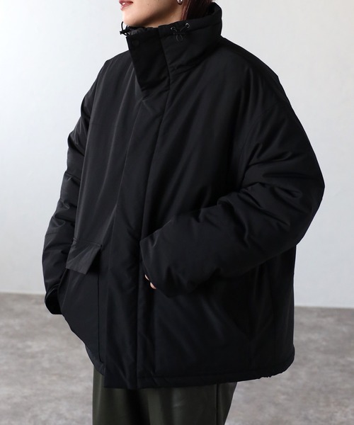 1% SHUHEI OGAWA 中綿ブルゾン　オーバーサイズ　ダウンコート　M セール】【防寒性抜群】中綿 スタンドネック オーバーサイズ アウター