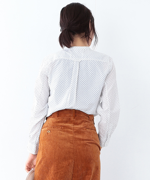 BEAMS BOY(ビームスボーイ)の「BEAMS BOY / ドット バンドカラー ロングシャツ(シャツ/ブラウス・レディース・ホワイト/ブラック・ONE SIZE)」の15枚目の写真