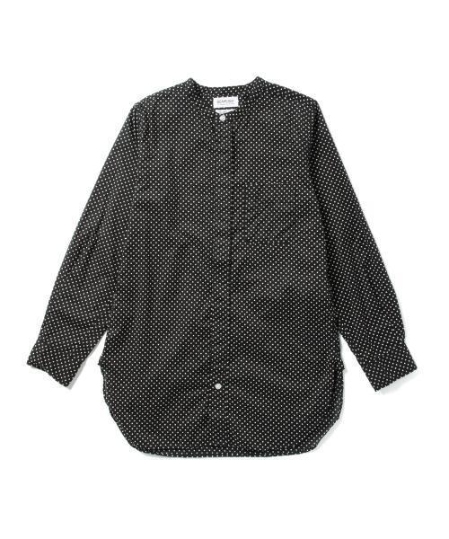 BEAMS BOY(ビームスボーイ)の「BEAMS BOY / ドット バンドカラー ロングシャツ(シャツ/ブラウス・レディース・ホワイト/ブラック・ONE SIZE)」の4枚目の写真