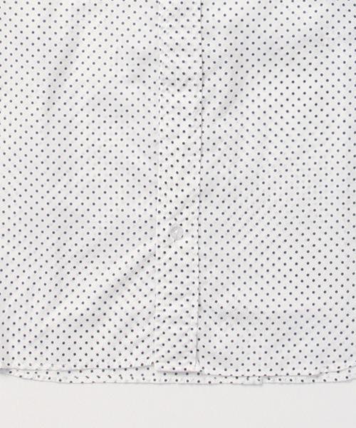 BEAMS BOY(ビームスボーイ)の「BEAMS BOY / ドット バンドカラー ロングシャツ(シャツ/ブラウス・レディース・ホワイト/ブラック・ONE SIZE)」の6枚目の写真