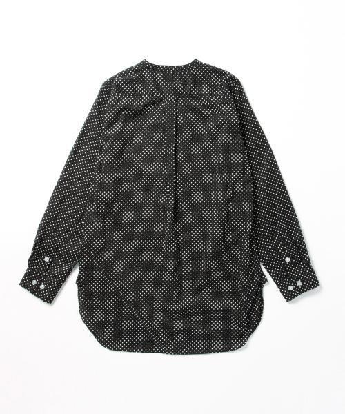 BEAMS BOY(ビームスボーイ)の「BEAMS BOY / ドット バンドカラー ロングシャツ(シャツ/ブラウス・レディース・ホワイト/ブラック・ONE SIZE)」の12枚目の写真