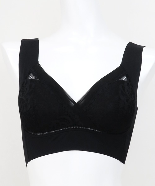 Honeys(ハニーズ)の「シームレスブラジャー(ナイトブラ・レディース・ピンク/ベージュ/ブラック/サックスブルー・L/LL/M)」の8枚目の写真