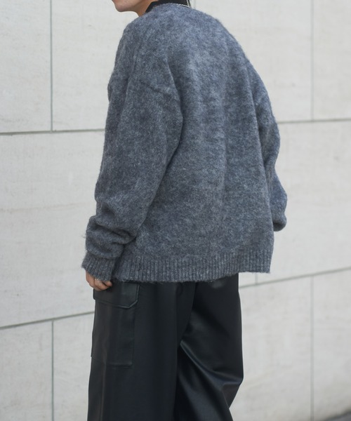 COLONY 2139（コロニートゥーワンスリーナイン）の「モヘアライクシャギーカーディガン（カーディガン/ボレロ・メンズ・ブルー/チャコールグレー/アイボリー・LARGE/MEDIUM）」の14枚目の写真