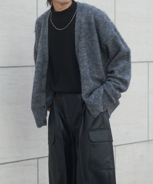 COLONY 2139（コロニートゥーワンスリーナイン）の「モヘアライクシャギーカーディガン（カーディガン/ボレロ・メンズ・ブルー/チャコールグレー/アイボリー・LARGE/MEDIUM）」の15枚目の写真