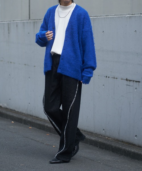 COLONY 2139（コロニートゥーワンスリーナイン）の「モヘアライクシャギーカーディガン（カーディガン/ボレロ・メンズ・ブルー/チャコールグレー/アイボリー・LARGE/MEDIUM）」の17枚目の写真