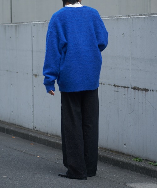 COLONY 2139（コロニートゥーワンスリーナイン）の「モヘアライクシャギーカーディガン（カーディガン/ボレロ・メンズ・ブルー/チャコールグレー/アイボリー・LARGE/MEDIUM）」の19枚目の写真