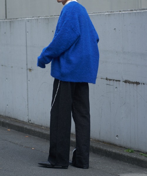 COLONY 2139（コロニートゥーワンスリーナイン）の「モヘアライクシャギーカーディガン（カーディガン/ボレロ・メンズ・ブルー/チャコールグレー/アイボリー・LARGE/MEDIUM）」の20枚目の写真