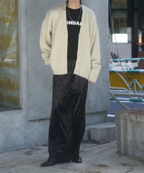 COLONY 2139（コロニートゥーワンスリーナイン）の「モヘアライクシャギーカーディガン（カーディガン/ボレロ・メンズ・ブルー/チャコールグレー/アイボリー・LARGE/MEDIUM）」の22枚目の写真