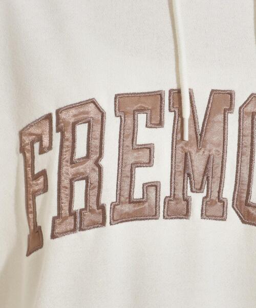 PINK-latte（ピンクラテ）の「◆サテンアップリケロゴフーディ（パーカー・キッズ・チャコールグレー/アイボリー/ピンク系/ブルー・14/16/15 ）」の14枚目の写真