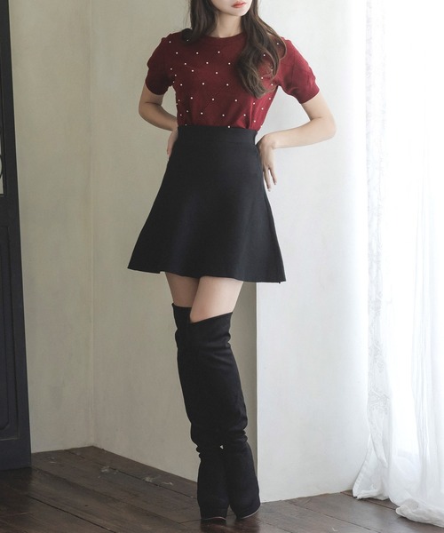 Julia Boutique(ジュリアブティック)の「スエードサイハイブーツ/23607(ブーツ・レディース・ブラック・40/38/36/37/39/35)」の6枚目の写真