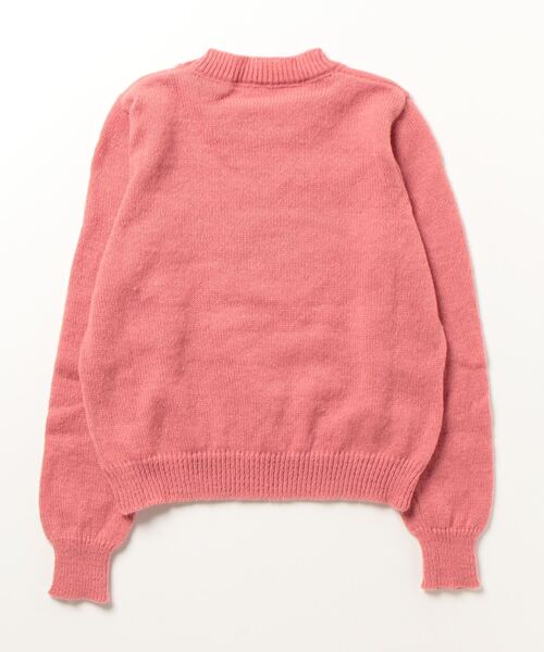 LYEON(リヨン)の「カレッジロゴ刺繍起毛ニット(ニット/セーター・レディース・オフホワイト/ピンク/グレー・FREE)」の9枚目の写真
