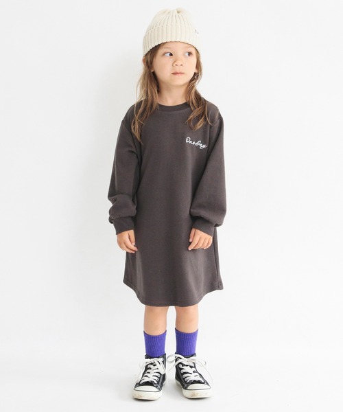 DRC branshes(ディーアールシーブランシェス)の「【DRC】刺繍ワンポイントワンピース(ワンピース・キッズ・ピンク/チャコールグレー/ラベンダー・150/130/140/100/110/120)」の5枚目の写真