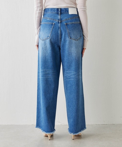 GALLARDAGALANTE（ガリャルダガランテ）の「カットオフダメージデニム（デニムパンツ・レディース・ブルー・1/0）」の10枚目の写真