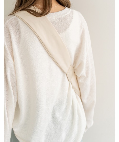 chocomee（チョコミー）の「casual shoulder bag（ショルダーバッグ・レディース・アイボリー・FREE）」の3枚目の写真