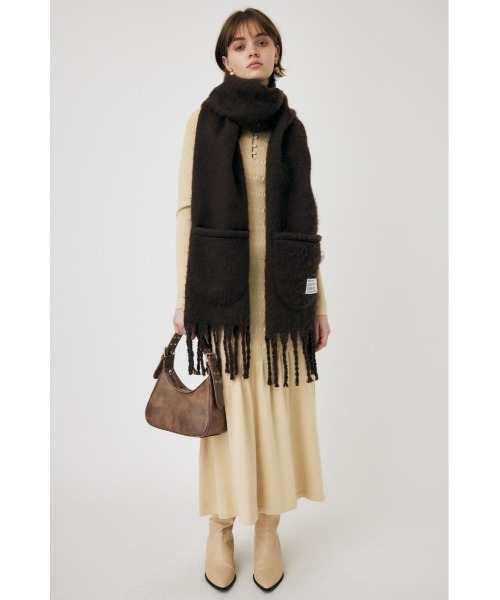 MOUSSY(マウジー)の「FLARE HEM KNIT ドレス(ワンピース・レディース・キナリ/ブラック/カーキ・1/2)」の18枚目の写真