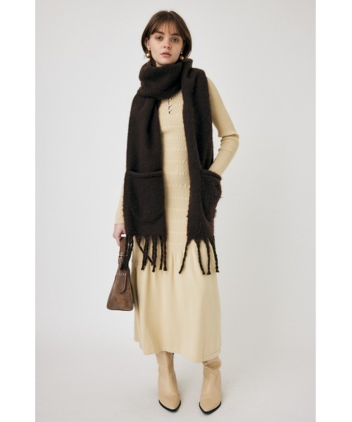 MOUSSY(マウジー)の「FLARE HEM KNIT ドレス(ワンピース・レディース・キナリ/ブラック/カーキ・1/2)」の19枚目の写真