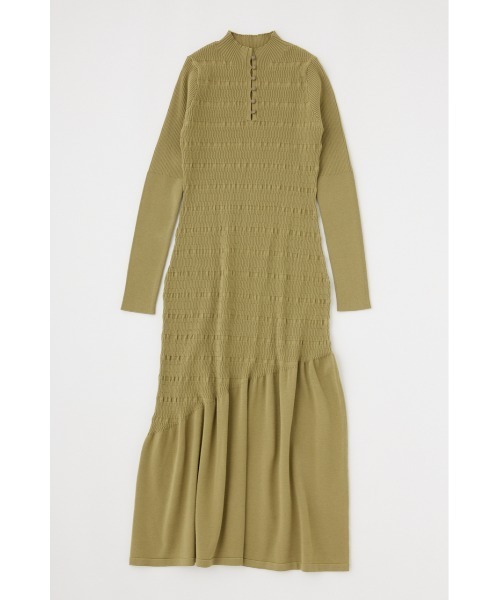 MOUSSY(マウジー)の「FLARE HEM KNIT ドレス(ワンピース・レディース・キナリ/ブラック/カーキ・1/2)」の12枚目の写真