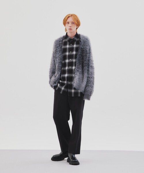 tk.TAKEO KIKUCHI（ティーケータケオキクチ）の「◆グラデファー調カーディガン（カーディガン/ボレロ・メンズ・グレー系4/イエロー系9・02/03）」の22枚目の写真