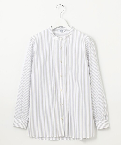 J.PRESS（ジェイプレス）の「【洗える】BEZ VEGA ストライプ ピンタック ブラウス（シャツ/ブラウス・レディース・ふじ色系1/スカイブルー系1/ホワイト系1・11/9）」の16枚目の写真