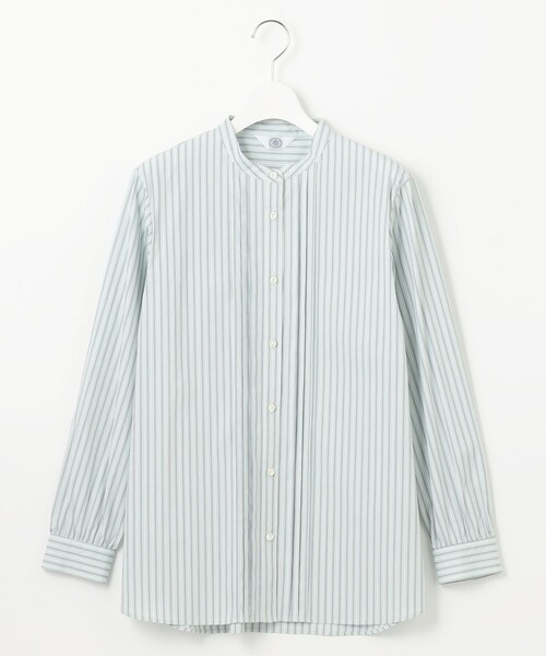 J.PRESS（ジェイプレス）の「【洗える】BEZ VEGA ストライプ ピンタック ブラウス（シャツ/ブラウス・レディース・ふじ色系1/スカイブルー系1/ホワイト系1・11/9）」の18枚目の写真