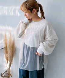 AS KNOW AS plus | ◎チュールレイヤードゆったりプルオーバー(Tシャツ/カットソー)