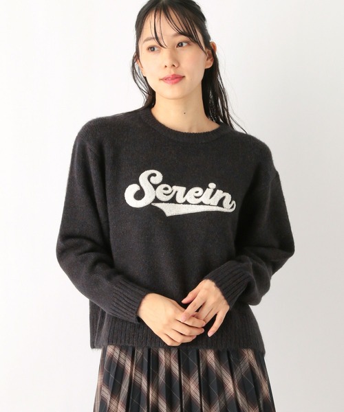 GLOBAL WORK(グローバルワーク)の「ロゴショートニットプルオーバー/991778(ニット/セーター・レディース・アイボリー/ネイビー/グレー・FREE)」の21枚目の写真