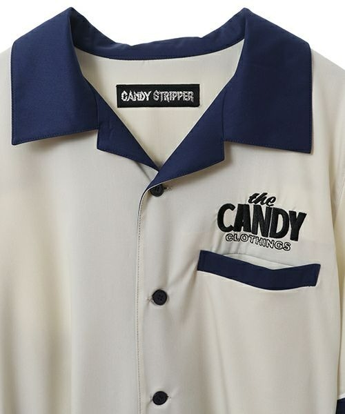 Candy Stripper（キャンディストリッパー）の「THE CANDY SHIRT ワンピース（シャツワンピース・レディース・ブラック/ライトブルー/アイボリー・2）」の9枚目の写真