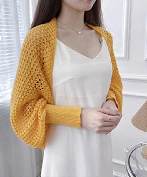 セール】ニットカーディガン レディース ショール（カーディガン