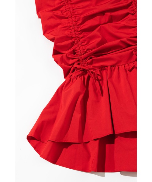 WCJ（ダブルシージェイ）の「ドローストリングスカート（スカート・レディース・ピンク/オレンジ/レッド/ライトブルー/アイボリー/イエロー/グリーン系その他/ブラウン・FREE）」の10枚目の写真