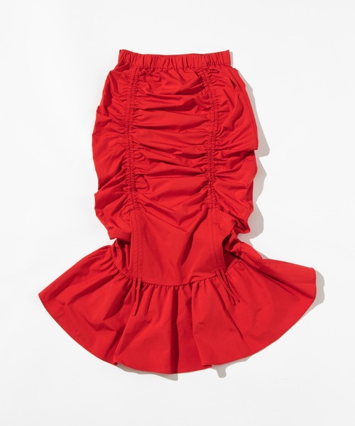 WCJ（ダブルシージェイ）の「ドローストリングスカート（スカート・レディース・ピンク/オレンジ/レッド/ライトブルー/アイボリー/イエロー/グリーン系その他/ブラウン・FREE）」の12枚目の写真