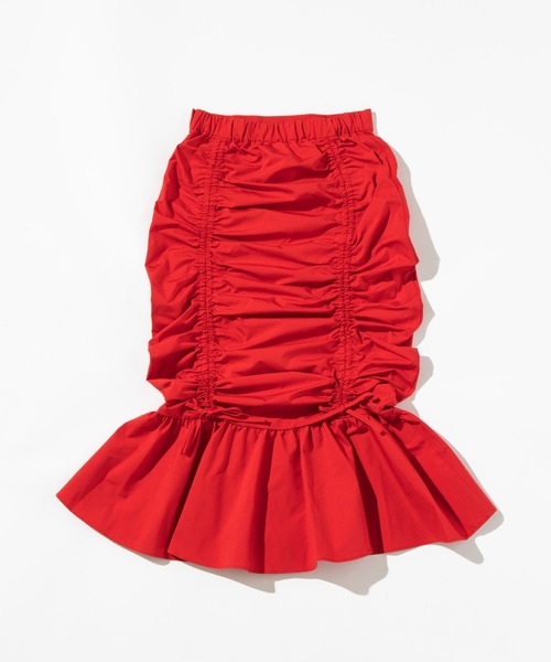 WCJ（ダブルシージェイ）の「ドローストリングスカート（スカート・レディース・ピンク/オレンジ/レッド/ライトブルー/アイボリー/イエロー/グリーン系その他/ブラウン・FREE）」の13枚目の写真