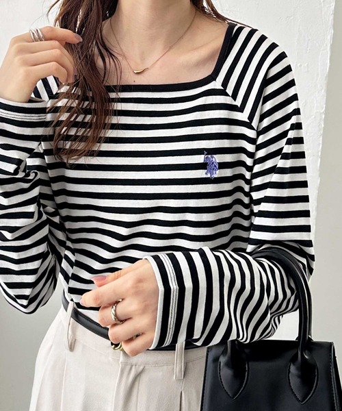 売れ筋商品|||スターター カットソー トップス レディース Women's Polo-Collar Long-Sleeve Sweatshirt Egret スターター レディース カットソー トップス Women's Polo