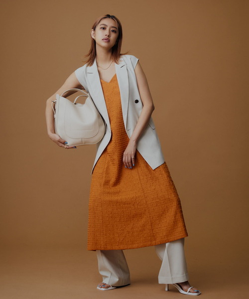 SENSE OF PLACE by URBAN RESEARCH（センスオブプレイスバイアーバンリサーチ）の「アウトポケットビッグショルダーバッグ（ショルダーバッグ・レディース・ブラウン/ライトベージュ/ブラック・ONE）」の5枚目の写真