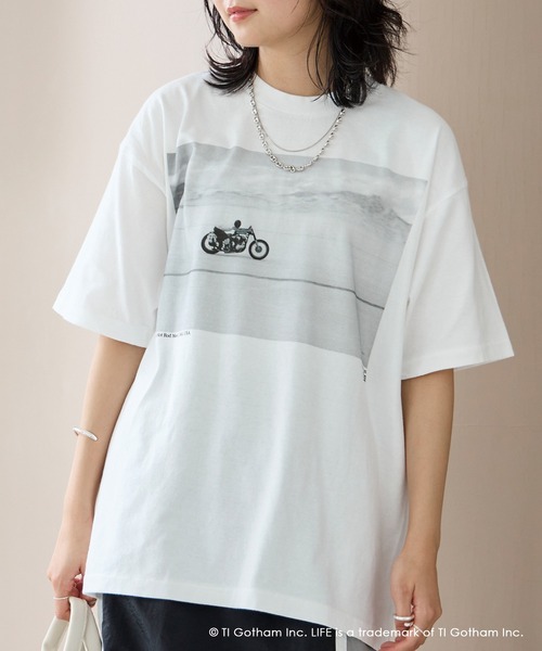 LIFE（ライフ）の「LIFE/bike/バイクフォトプリントTシャツ（Tシャツ
