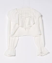 LOWRYS FARM | フリルショートボレロＬＳ 971196(シャツ/ブラウス)