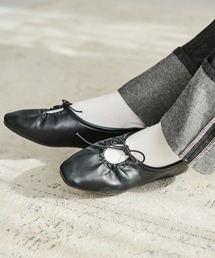 Crisp | リボンギャザーフラットシューズ(パンプス)