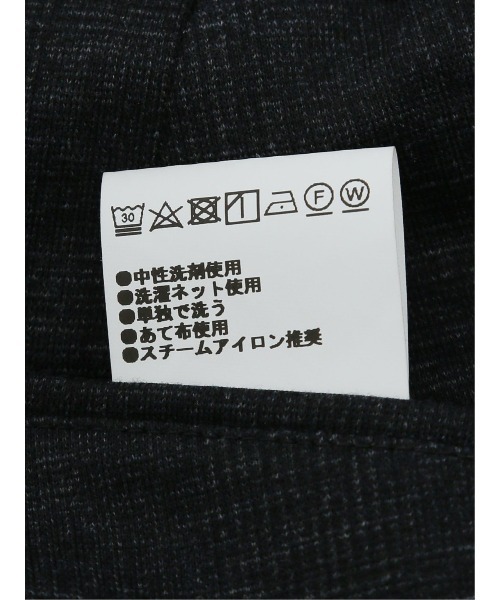 m.f.editorial（エムエフエディトリアル）の「m.f.エディトリアル メンズ プリントポンチジャージ ノータックビジネスパンツ 紺(セットアップ可能)（スーツパンツ・メンズ・ネイビー・MEDIUM/LARGE）」の17枚目の写真