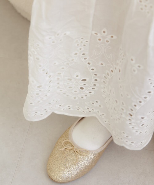 flower(フラワー)の「ティアードレーススカート(スカート・レディース・ホワイト・FREE)」の12枚目の写真