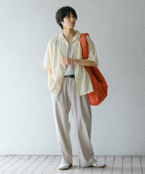 SENSE OF PLACE by URBAN RESEARCH（センスオブプレイスバイアーバンリサーチ）の「『ユニセックス』ナイロンパデットビッグショルダー（ショルダーバッグ・メンズ・アイボリー/ブルー/ミント/ブラック/オレンジ・ONE）」の21枚目の写真