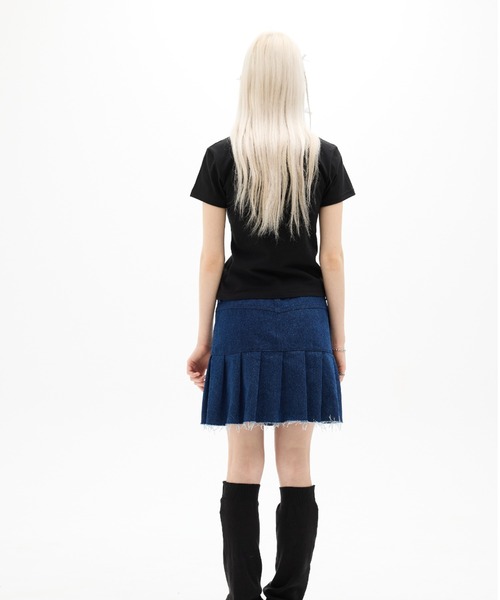 LUVISTRUE（ラヴイズトゥルー）の「DN GLOSSY TWINKLE TEE（Tシャツ/カットソー・レディース・ブラック/ホワイト・FREE）」の6枚目の写真