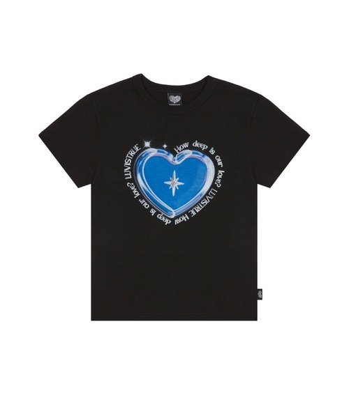 LUVISTRUE（ラヴイズトゥルー）の「DN GLOSSY TWINKLE TEE（Tシャツ/カットソー・レディース・ブラック/ホワイト・FREE）」の7枚目の写真