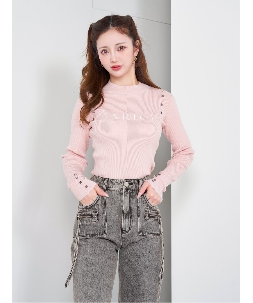 ダーリッチ グラフィック スタッズ ニット トップス 完売品 グラフィックスタッズニット（ニット/セーター）｜Darich