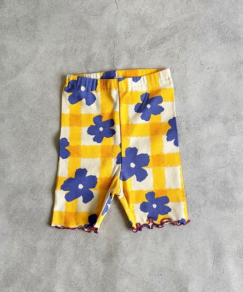 HOGAN RANCH WEAR（ホーガンランチウエア）の「ソウガラハーフレギンス（80～120cm）（レギンス/スパッツ・キッズ・ベージュ/マルチ/パープル・100/90/80/110/120）」の3枚目の写真