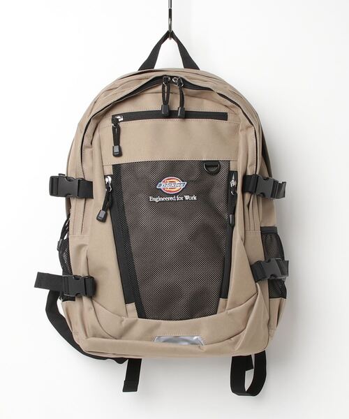 Dickies(ディッキーズ)の「Dickies EFW MESH PKT BACKPACK(バックパック/リュック・レディース・ブラック/ベージュ・FREE)」の7枚目の写真