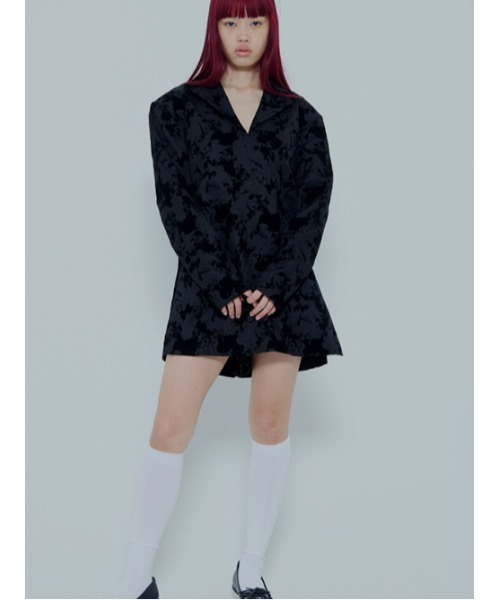 AMAIL（アマイル）の「Power box dress（サロペット/オーバーオール・レディース・ブラック/ベージュ・FREE）」の10枚目の写真